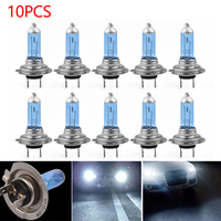 10pcs Halogen Bulbs Super Bright H7 12V 55W Xenon White 6000K Halogen Car Headlights Lamp Bulbs Car Light