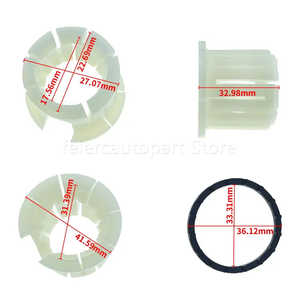 For FIAT DUCATO DOUBLE QUBO FLORIN CITROEN NEMO Bipper Gear Selector Shift Stick Lever Bush Repair Fix Kit 55228817 735330199