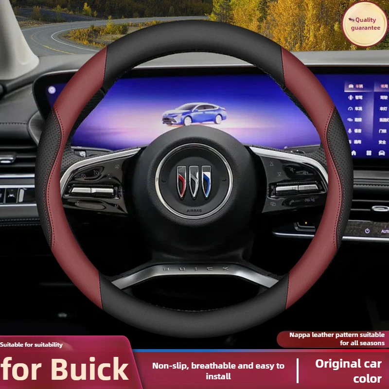 

Leather Car Steering Wheel Cover for Buick Lacrosse Envision Encore GX Regal Enclave Steering Wheels Interior Accessories 2025