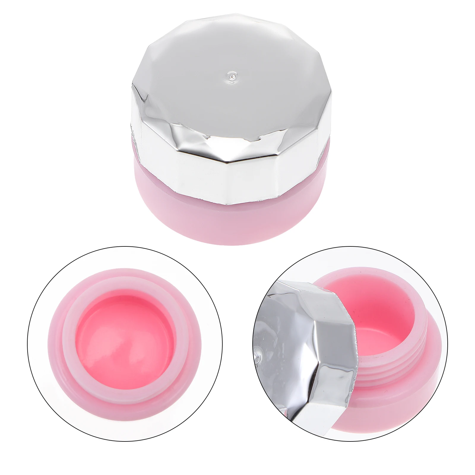 

4 Pcs with Cover Nail Polish Bottle Travel Bottles Container Lid Mini Empty