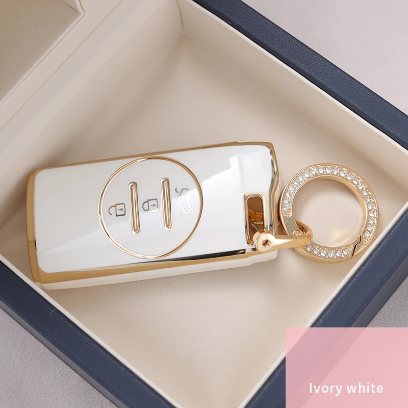 Funda de TPU Gold Edge para llave de coche, carcasa para Chery Tiggo 8 Arrizo 5 7 Pro EQ7 5x 3x Tiggo 7 Pro 2020 Gx, accesorios de soporte