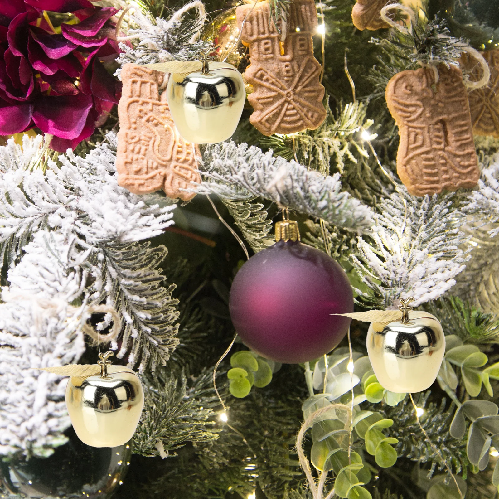 

24pcs Apple Decorations Hanging Ornament For Christmas Tree Xmas Pendant Christmas Decor Home Decoration Tree Hanging