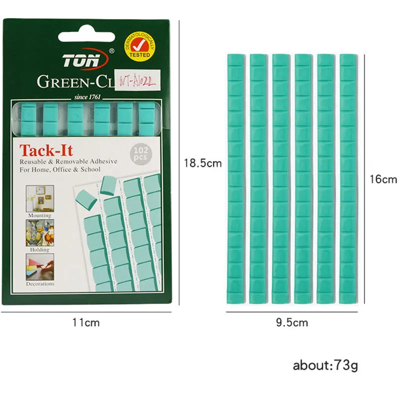 96 stuks herbruikbare groene klei voor nagelstandaard professioneel weergeven en oefenen nagelklei nagelkunst salon diy praktijk manicure g5