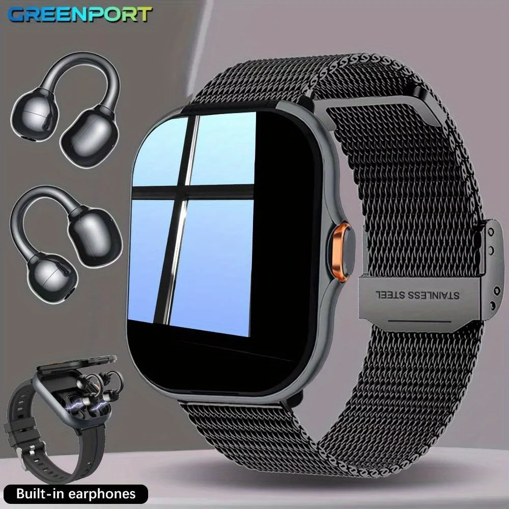 

Smartwatch with a 2.01-inch touchscreen, 230mAh battery, stylish strap, and multi-functions including call reminders
