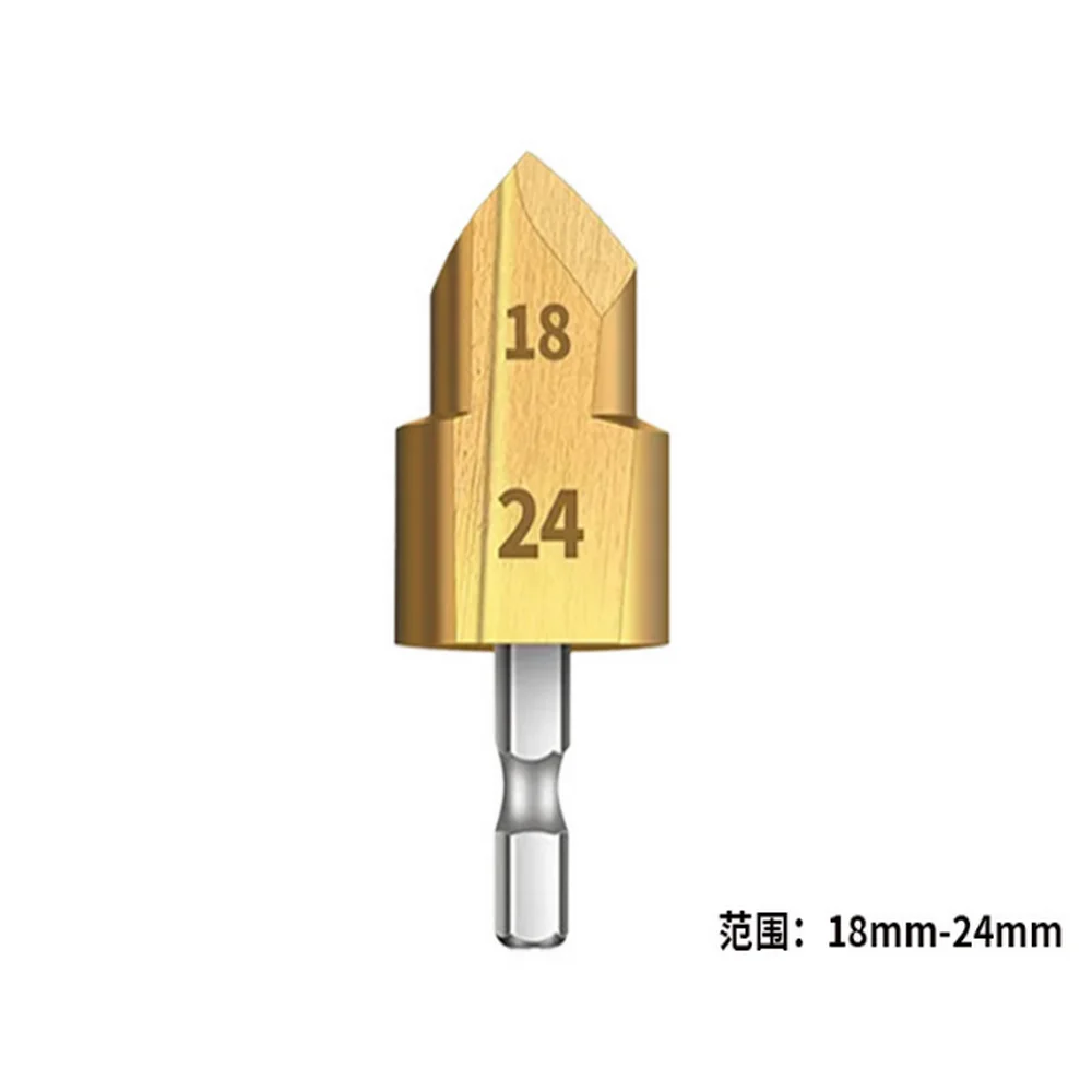 Imagem -03 - Tubulação de Água Alargador Brocas Hex Shank Rolamento de Aço Feito pr Step Drill 15 mm 19 mm 18 mm 24 mm 24 mm 31 mm Nova Chegada