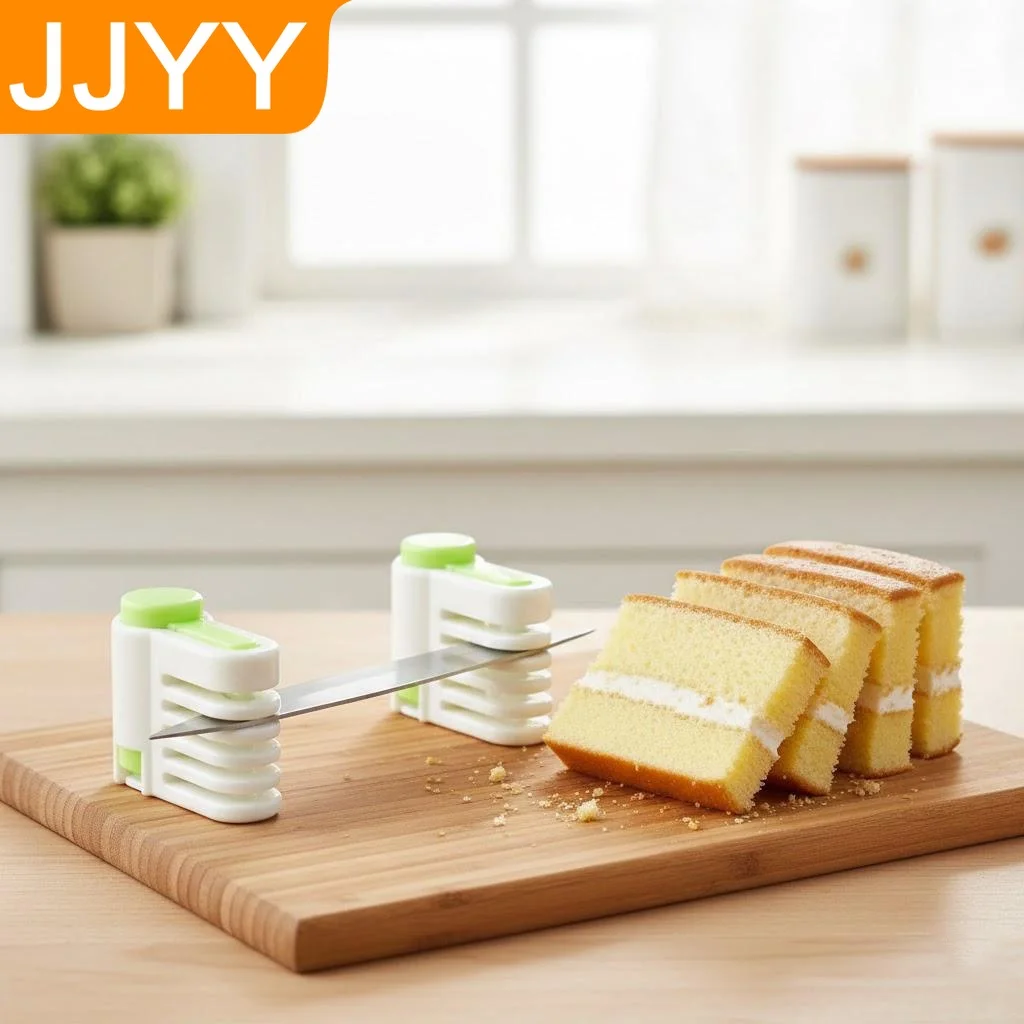 Kitchen Accessories DIY Cake Cutter Bread Cutter Leveler Cake Tools Cutting Fixator Gadgets Slicer Device 2 Piece Set 5 Layers