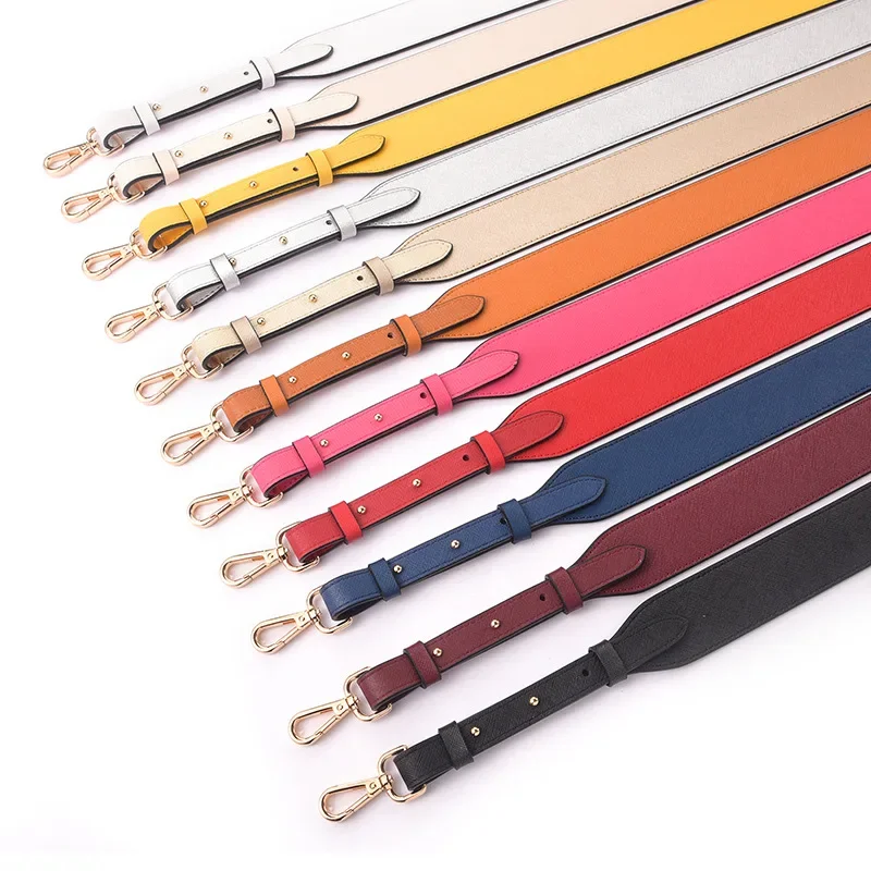 1/2/5pcs Bag Strap Gold Buckle Handbag Straps Replacement Parts Bag Belts Leather Handles for Women Shoulder Bags Accessories