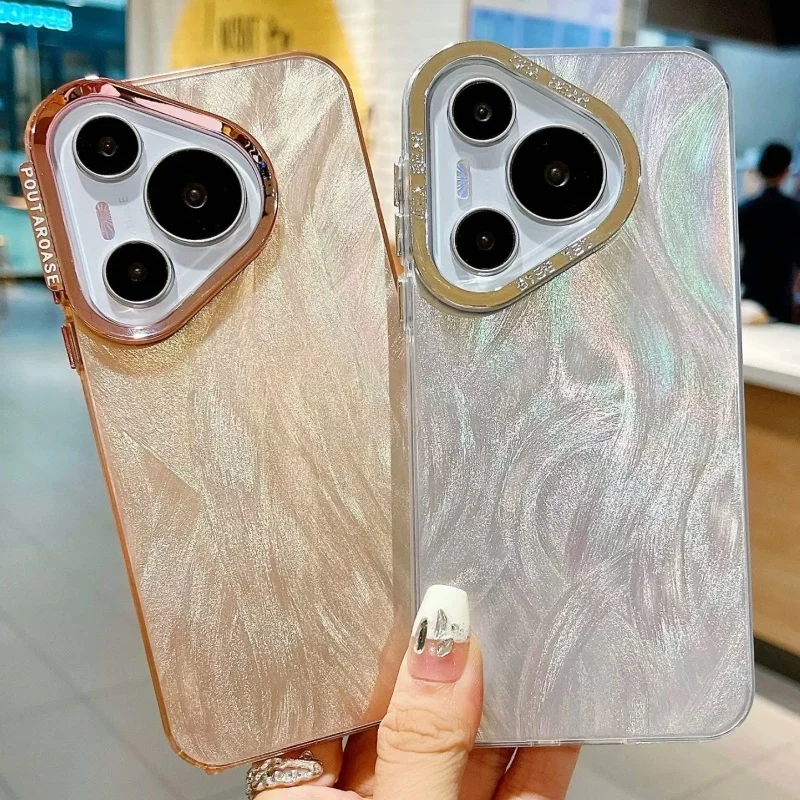 

Роскошный лазерный чехол для телефона Huawei Mate60pro Mate 50, защитный чехол для камеры, чехол для телефона Huawei P70Pro P70