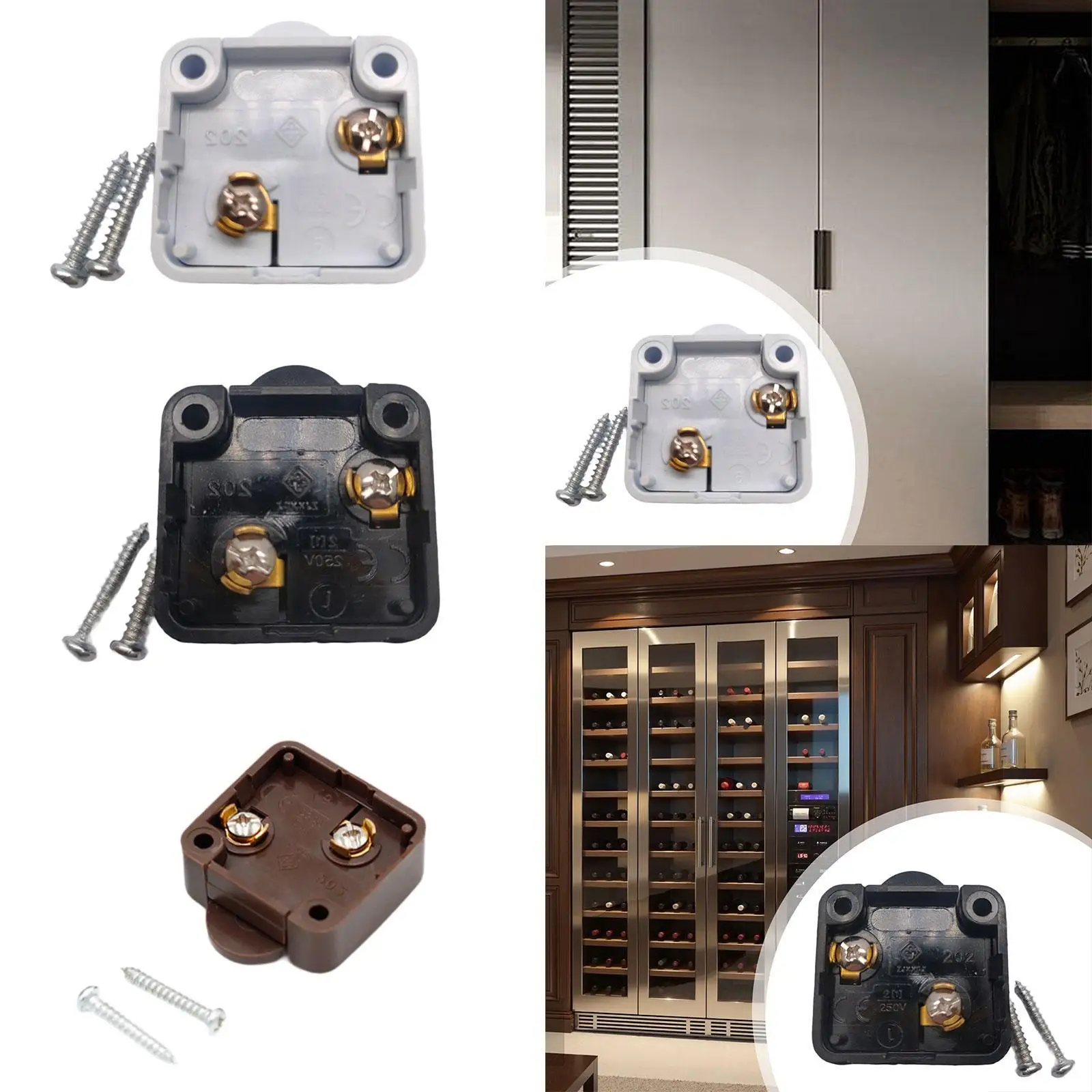 

Переключатель управления лампой двери шкафа заменяет компактный, простой в установке, автоматический светильник для шкафа, для двери