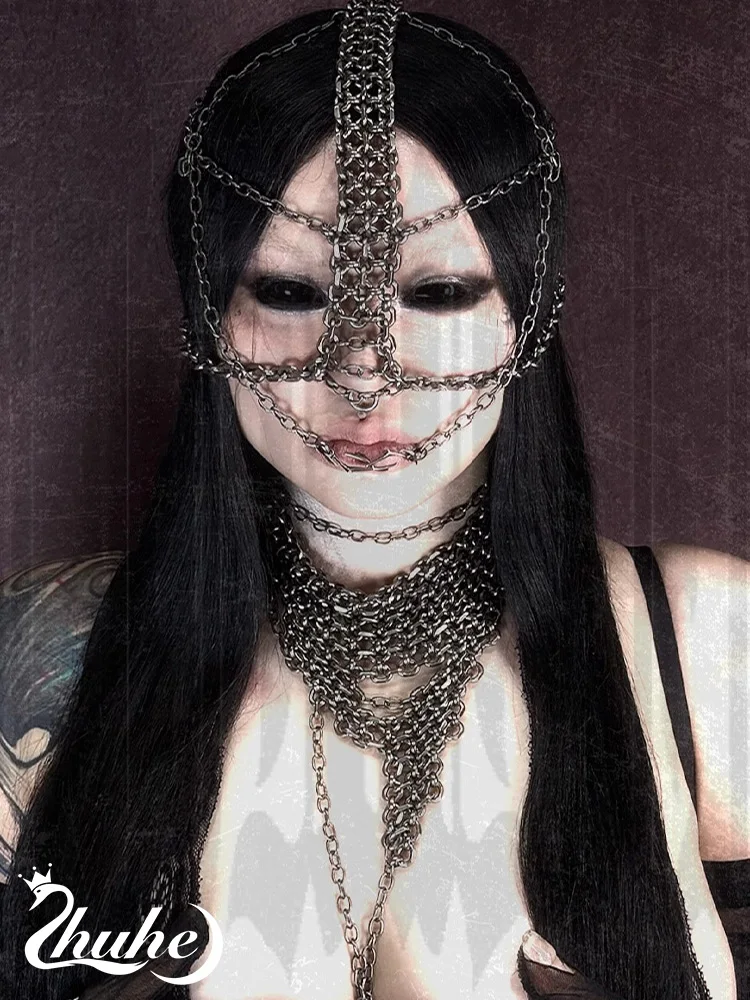 

ZHUHE Irregular Chain New Gothic Style Men's And Women's Copper Alloy Jewelry Party Gifts