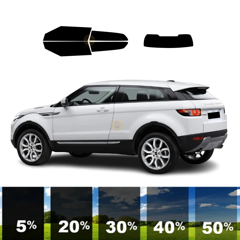 

precut Removable Window Tint Film For Car 100% UVR Heat Insulation Carbon ﻿For LAND ROVER RANGE ROVER EVOQUE 2 DR SUV 2012-2019