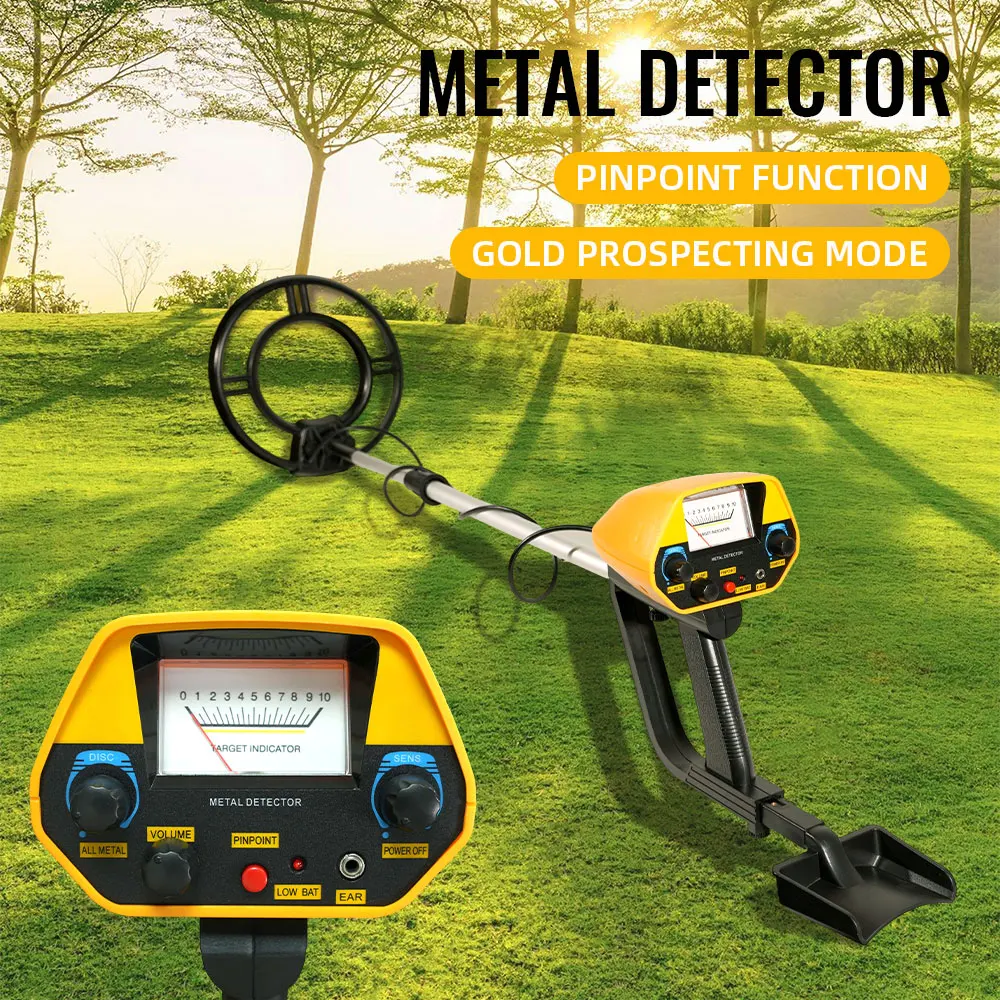 MD940 Lightweight Metal Detector with Waterproof Search Coil Gold Finder Treasure Hunter Sensitivity Metal Detectors