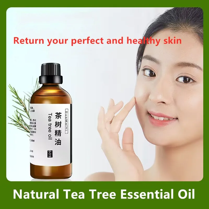 

Top Natural Tea Tree Essential Oil For Remove Acne Beauty Skincare Homemade Room Perfume Meditation Aromatherapy 100ml/bottle