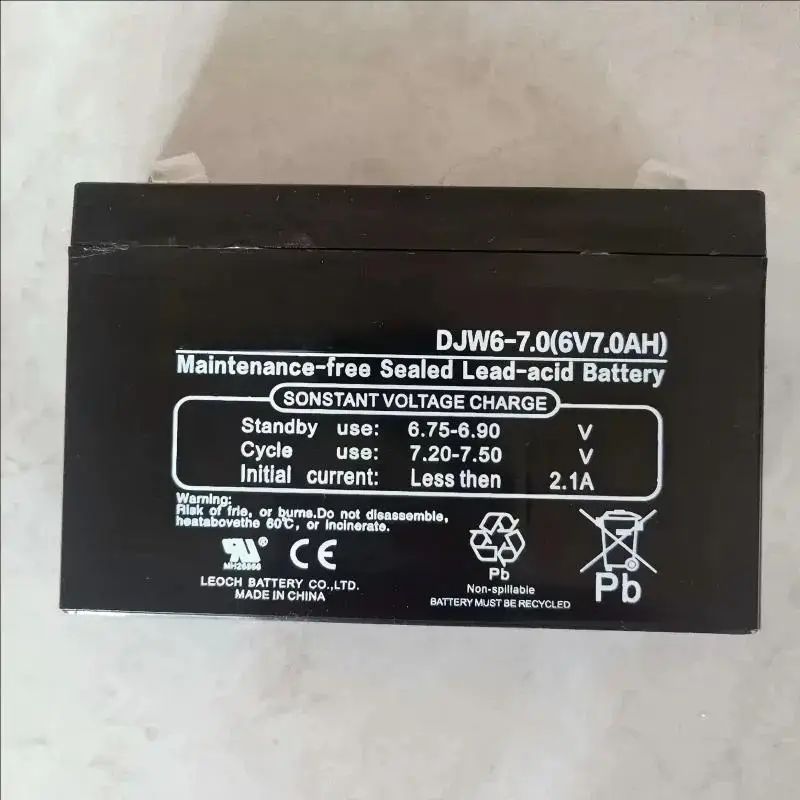 6V 7.0AH for LEOCH DJW6-7.0  Storage Battery Maintenance Free for Electric Vehicles DJW6-7 6V7AH