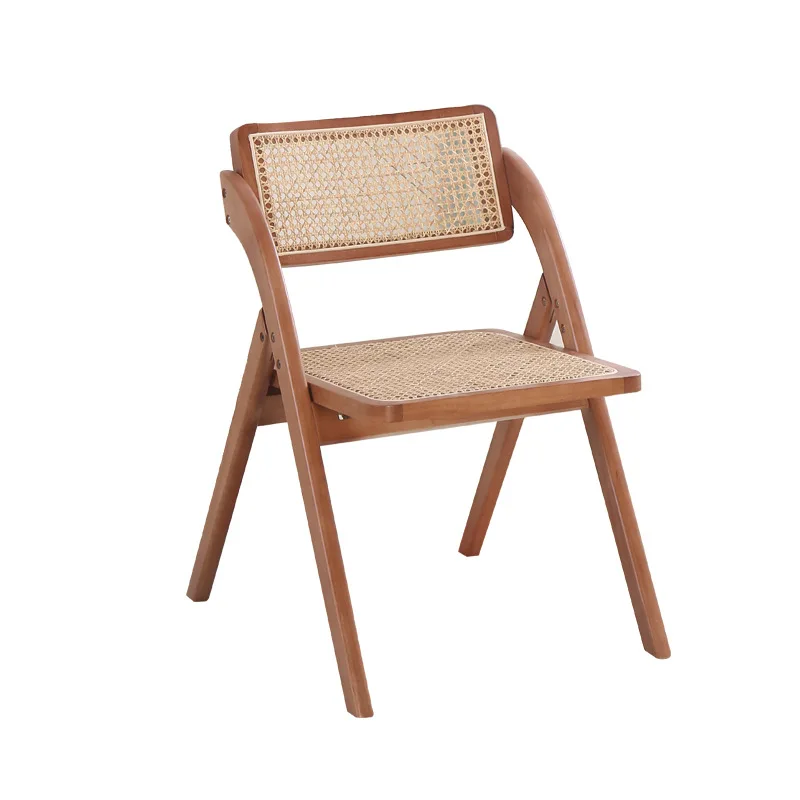 

Rattan chair Nordic style leisure office Cafe chair B & B balcony leisure folding Study