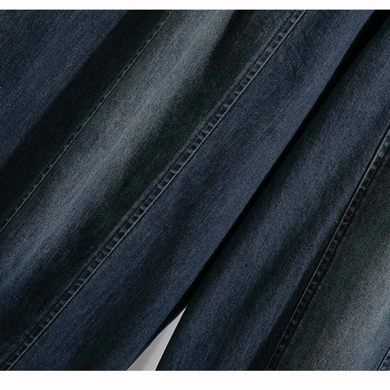 Plus Size Jeans Women 2025 New Arrival High Elastic Waist Wide Leg Loose Denim Pants For Women Korean Style Ripped Harem Jeans