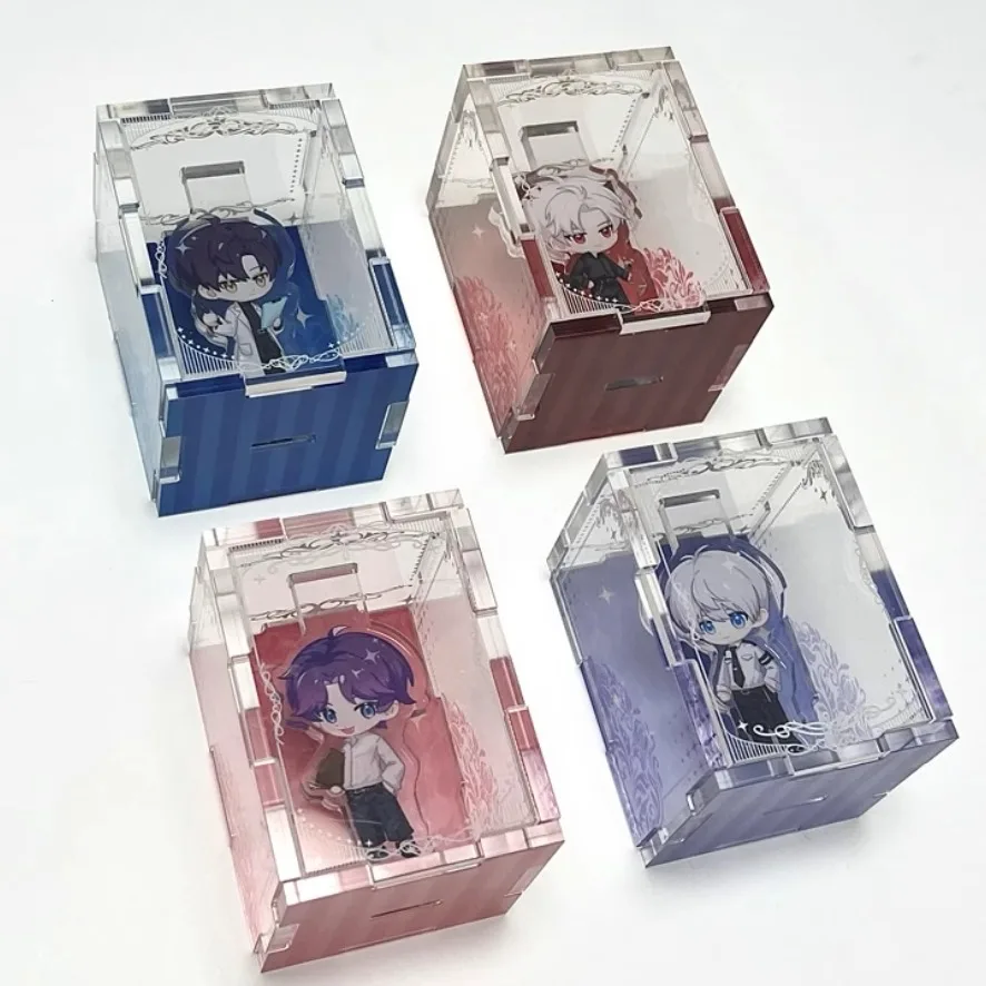 Gioco Anime Love and Deepspace Rafayel Zayne Xavier Sylus Cosplay Versione Q Simpatiche piastre in acrilico in piedi Scatola piccola Regalo di compleanno