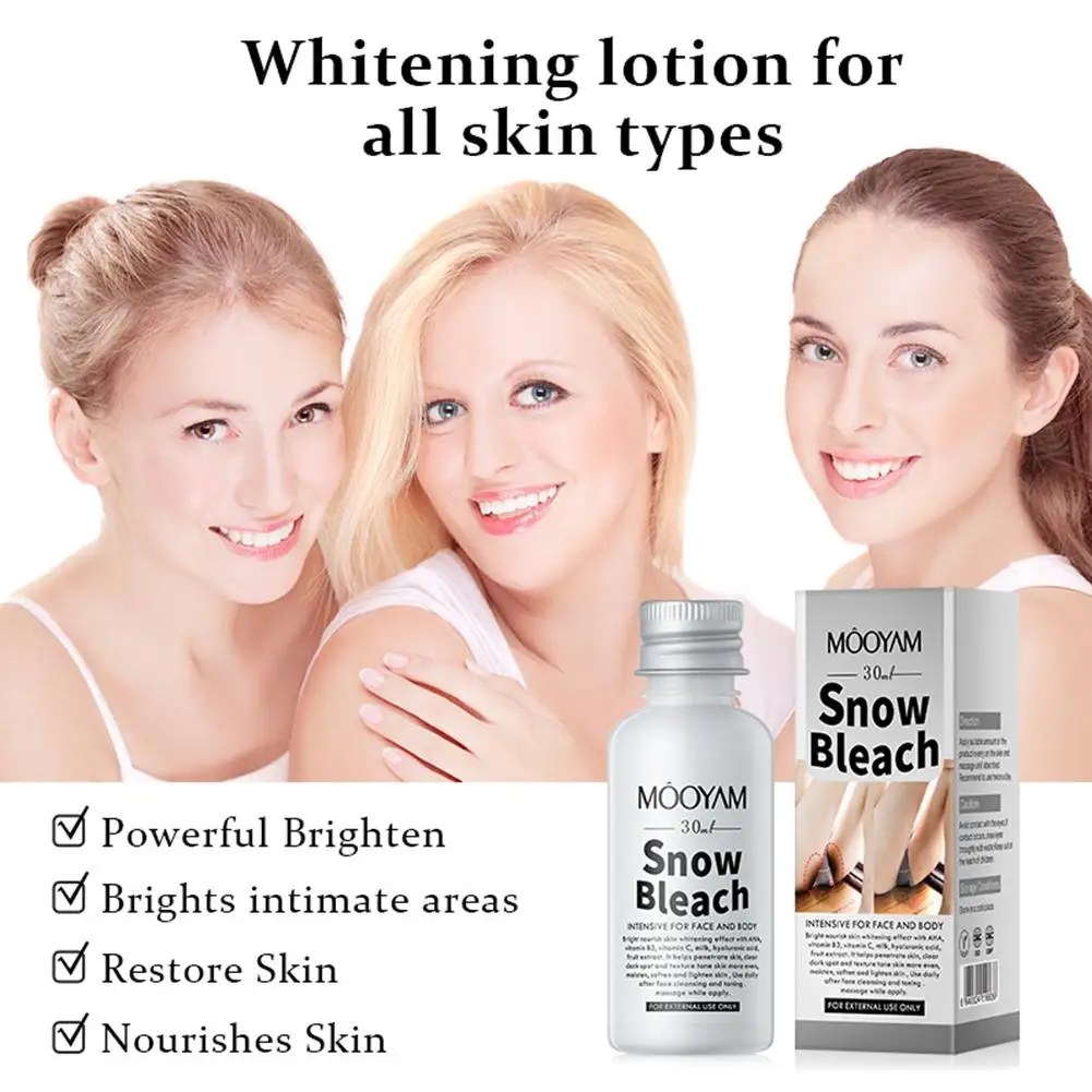 Effective Body Whitening Cream Brighten Body Remove Knee Buttocks Private Skin Underarm Bleach Pigmentation Care Ne S5G3