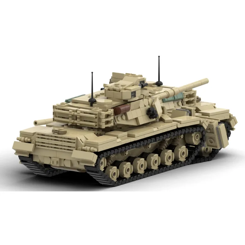 WW2 Main Battle Tank Armor for Kids, Equipamento do Exército M60A1, Montagem de Bloco de Construção Modelo de Armas, Tijolo de Brinquedo, Presente, Quente