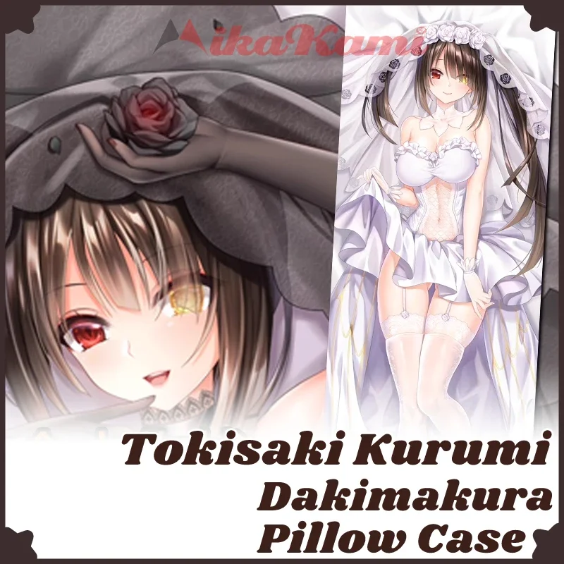 Tokisaki Kurumi Dakimakura Date A Live Pillowcase Hugging Full Body Sexy Cushion Cover Pillow Case Home Bedding Decor Otaku Gift