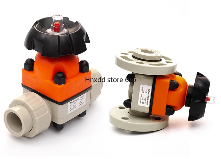 

PPH flexible diaphragm valve thickened water supply pipe flange gate valve