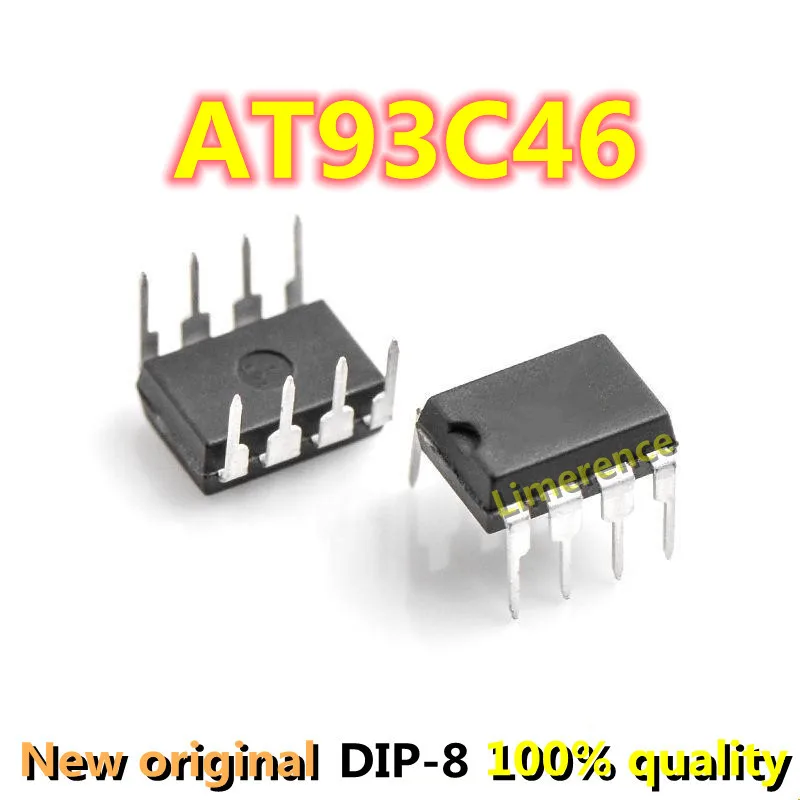 10PCS 93C46 DIP-8 AT93C46 DIP8 New and Original IC Chipset