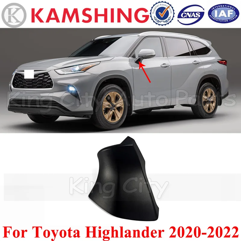 CAPQX For Toyota Highlander 2022-2023 Car accessories Rear view Mirror Base Small Cover Rearview Mirror Lid Shell housing