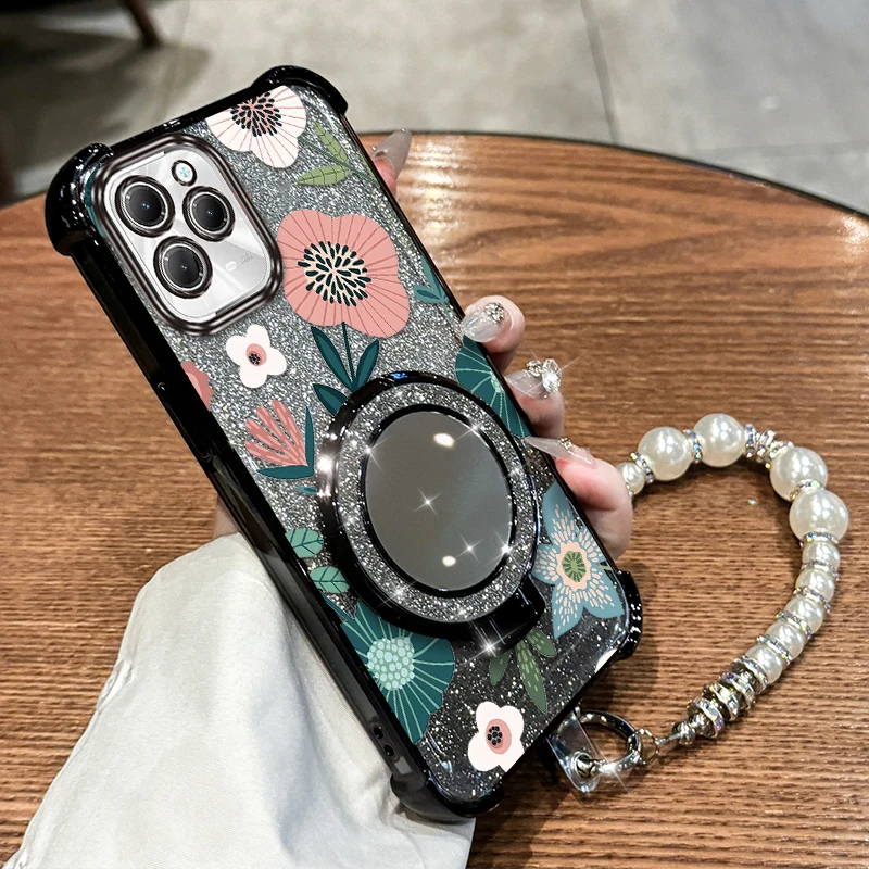 

Hot40Pro Чехол-держатель для браслета с цветным цветочным покрытием для Infinix Hot 30i 30Play 9Play 40 50i 10Play 30 20Pro Spark Cover