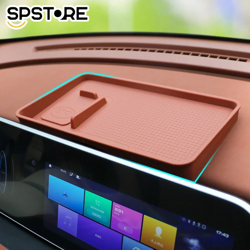 Storage Box for ORA 03 2023 2024 Waterproof Original Car Color Screen Rear Storage Box Car Interior Supplies Refit Accessories