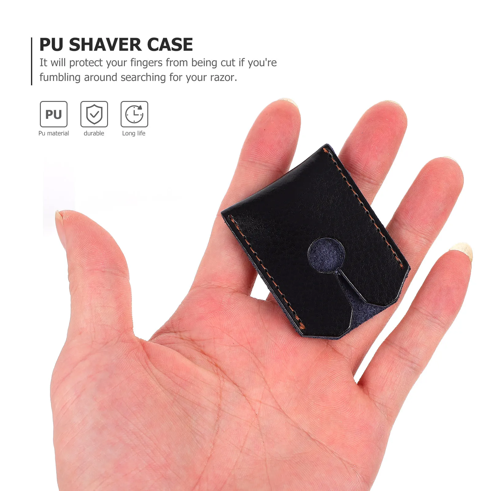 Safety Razor Protective Sheath PU Shaver Case Travel Razor Guard Shaver Storage Protective Cover Travel Supplies