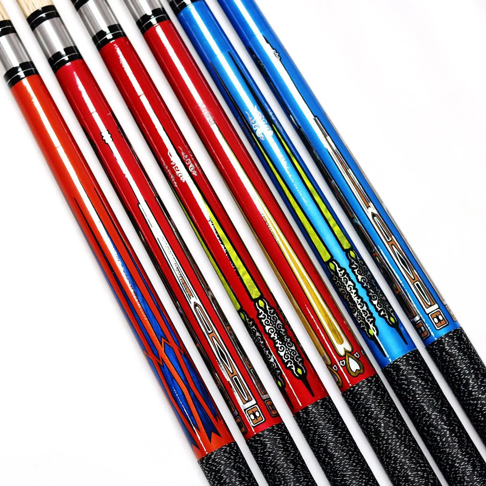 

Standard Wooden Billiards Cue Stick Two Piece Practice Pool Accessory with Comfort Grip for Billiard Hall Family Recreation