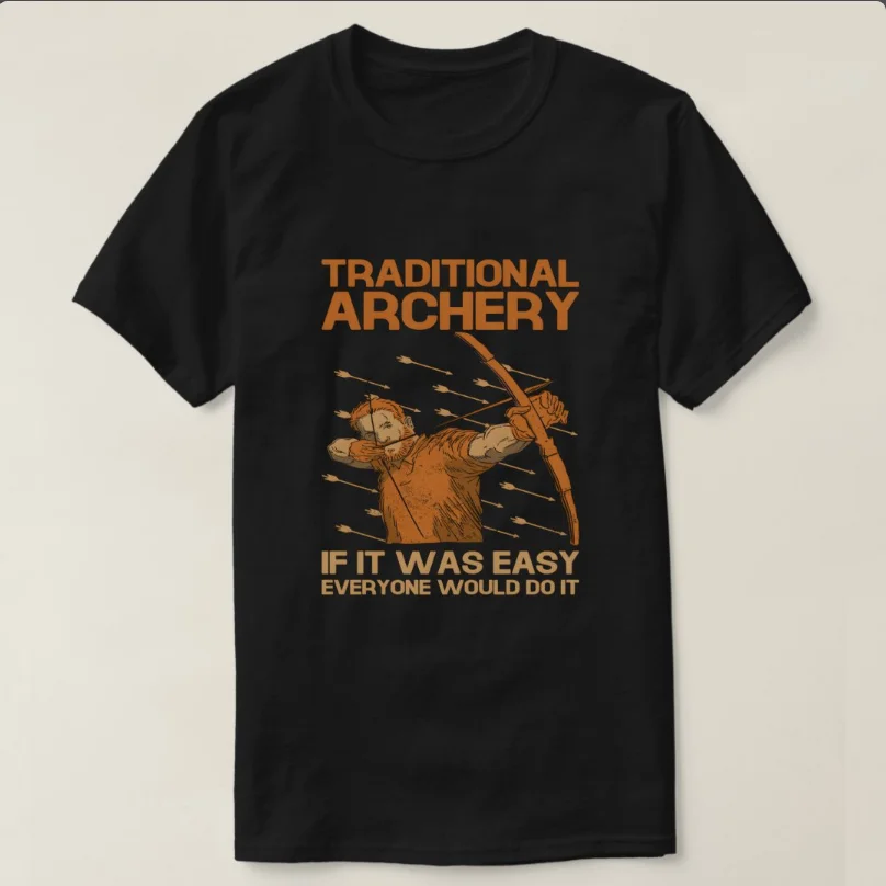 

Archery Bow Bowhunter Bow and Arrow Bow Hunting T-Shirt 100% Cotton O-Neck Short Sleeve Summer Casual Mens T-shirt Streetwear