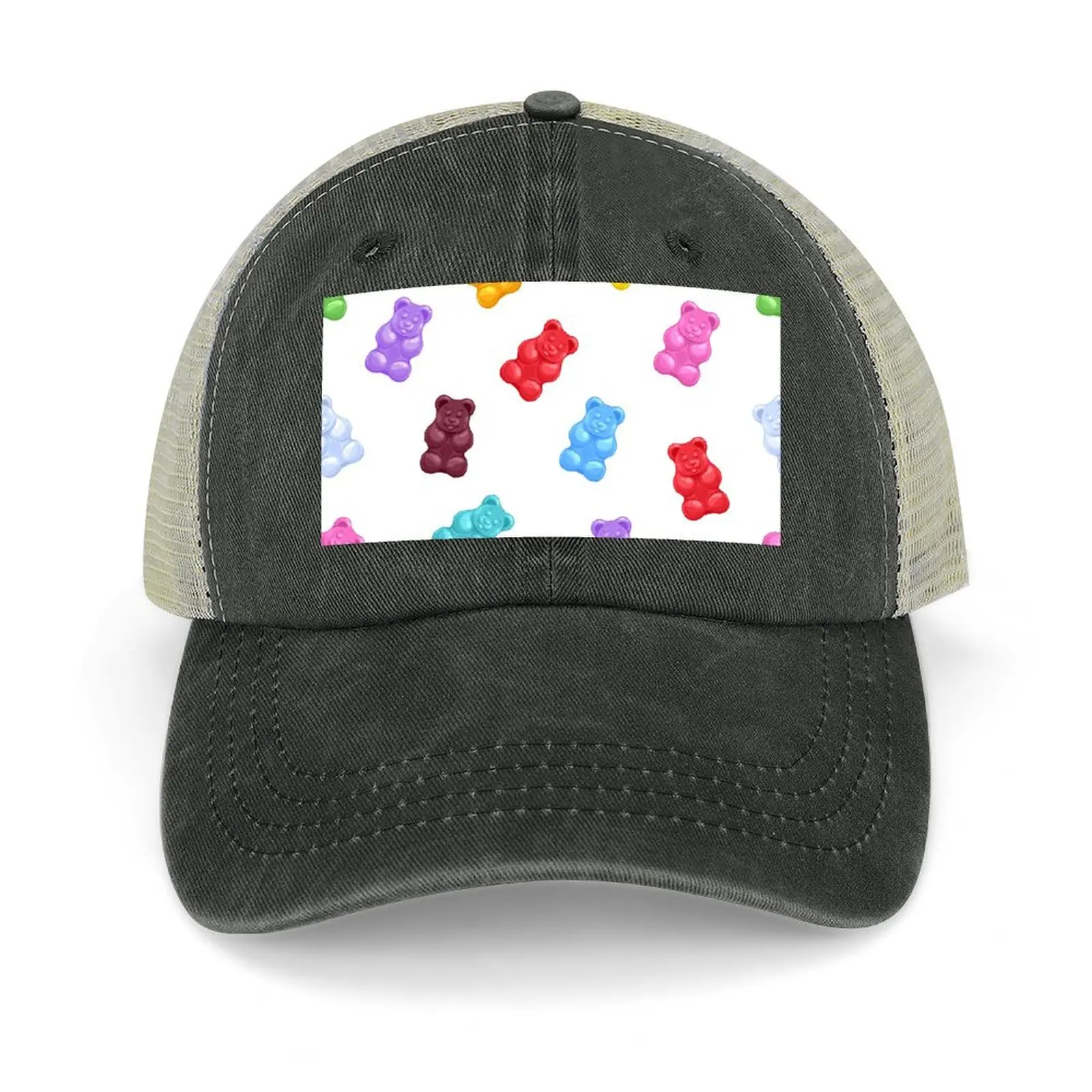 

Rainbow Gummy Bears Candy Baseball Cap Male hat western Hat Fishing cap Luxury Cap Women's Beach Men's