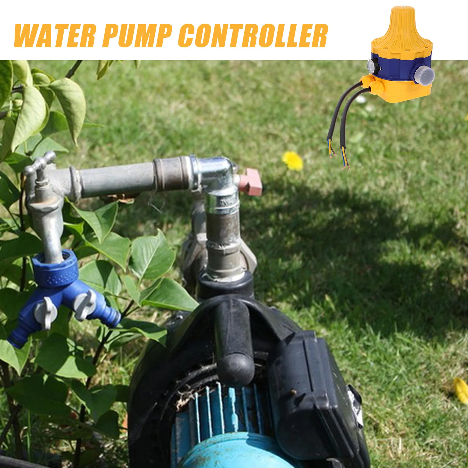 

220-240V Water Pump Controller Long Service Life Electronic Automatic Pressure Sensor System Durable Plastic Suitable Pumping