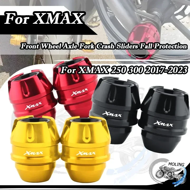 

For Yamaha XMAX 300 250 XMAX250 XMAX300 Motorcycle Front Fork Wheel Fall Protection Frame Slider Anti Crash Protector Accessorie