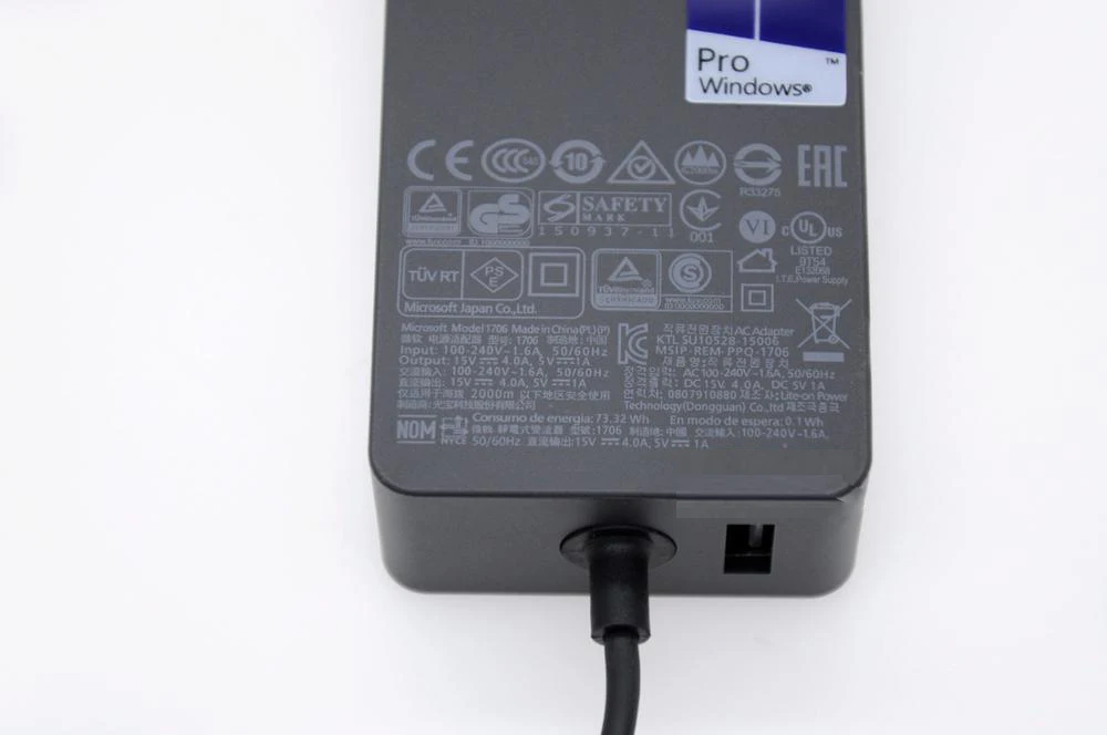 Original new 15V 4A 65W For Microsoft surface book pro3 pro4 pro 5 pro 6 pro7 power adapter 1706 charger fast charge with 5V 1A