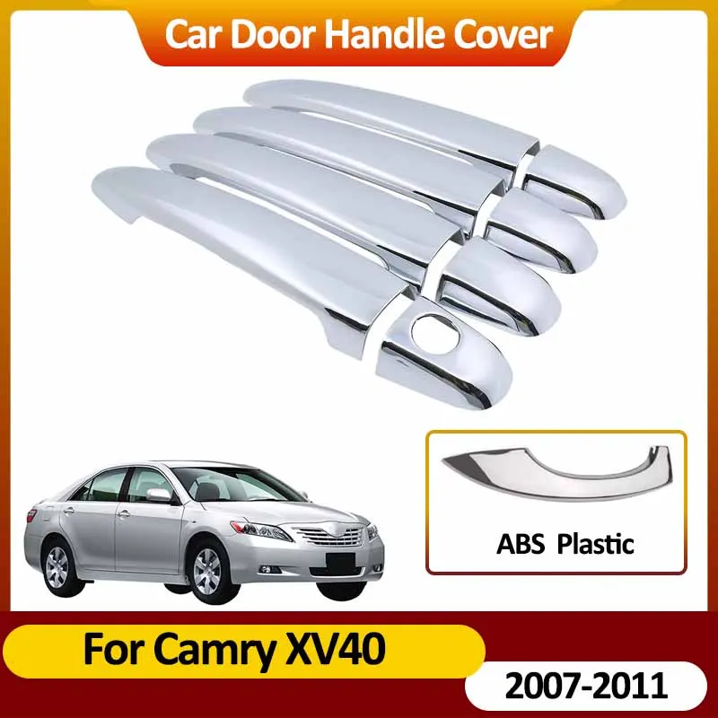 

For Toyota Camry Aurion XV40 2007~2011 2010 Door Handle Covers Stickers Auto Exterior Scratch Resistant Car Decorate Accessories