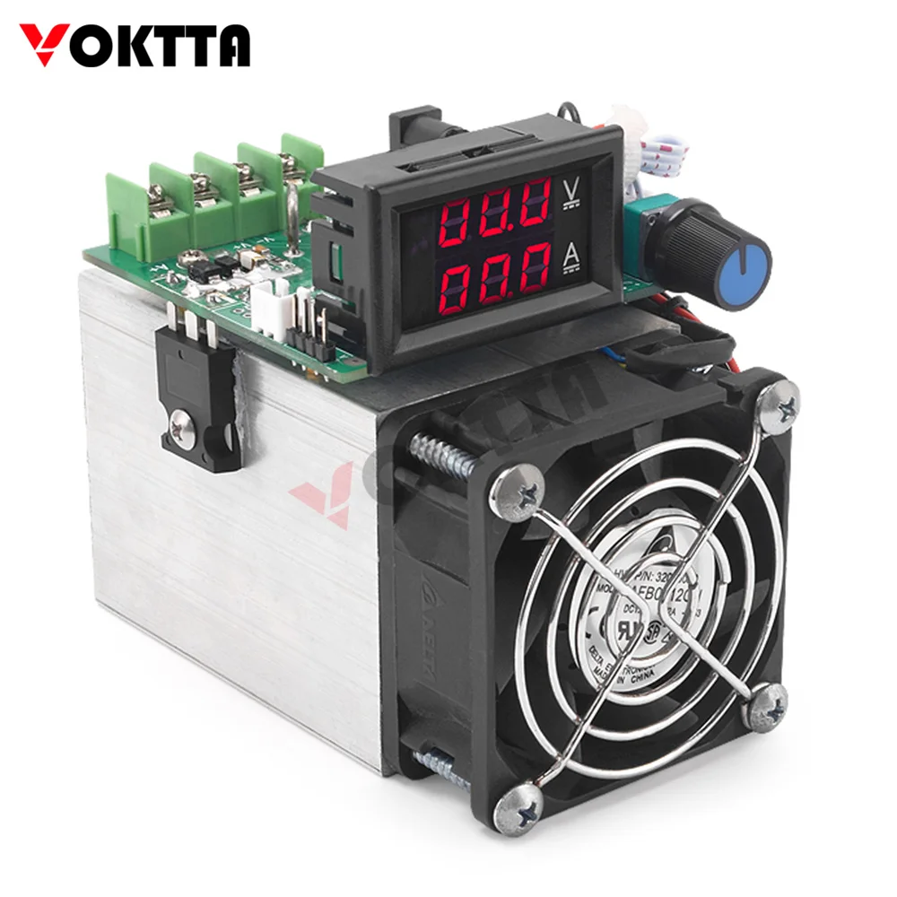 100W DC12V0-10A Electronic Load Test Module Constant Current Battery Capacity Tester Intelligent Fan Control Overheat Protection