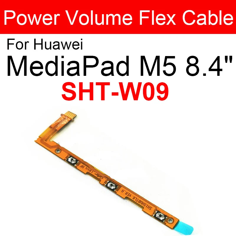 ON/OFF Power Volume Side Button Flex Cable For Huawei MediaPad M5 8.4