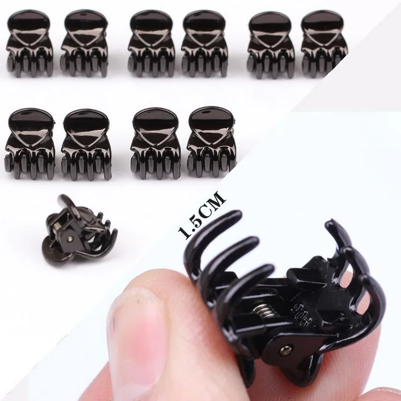 12pcs/Set Cute Small Hair Claw Clips For Girls Mini Hair Clip Claw Kids Hair Crab Lady Children Hairpins Princess Hair Accessory