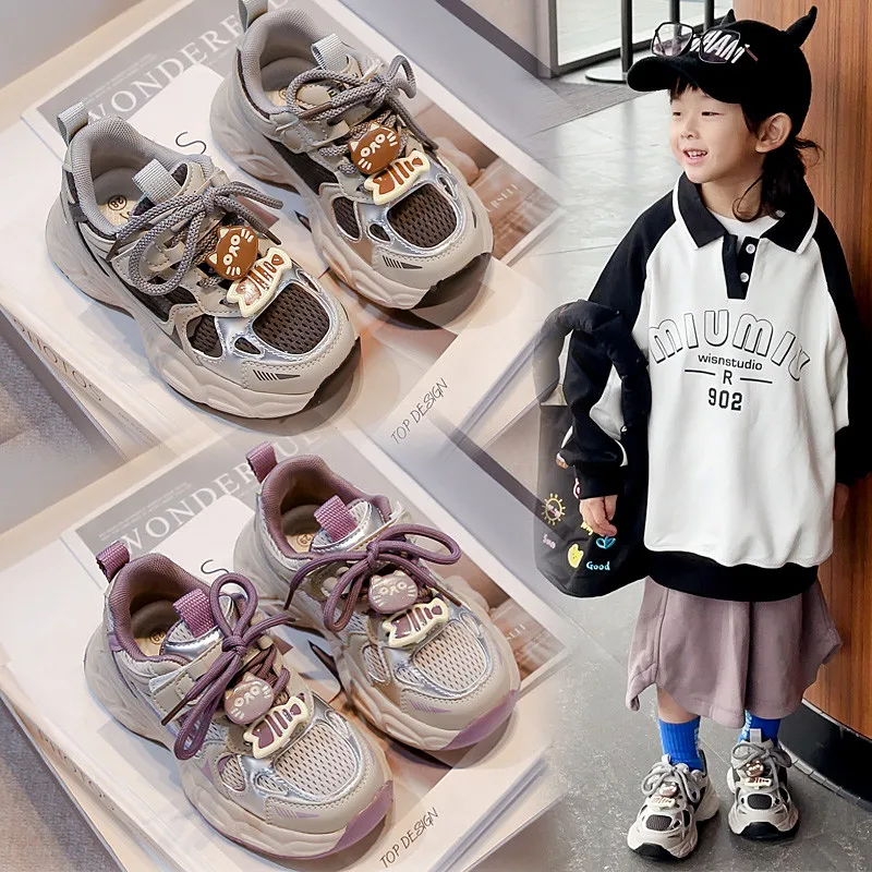 

2025 Children Casual Sneakers Autumn Soft Soled Anti Slip Infant Shoes Walkers Shoes Baby Walking Running Shoes