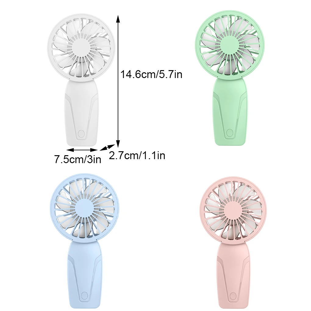 무소음 충전식 미니 선풍기, 무소음 냉각 경험, 경량 휴대용 미니 포켓 선풍기, 화이트