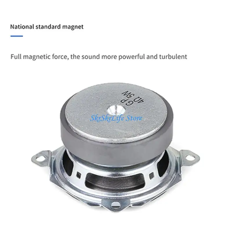 E65E Premium 5W 4Ω Full Ranges Speaker With Durability Paper Cones And Metal Frame For Compactly Music Systems For DIY Toy