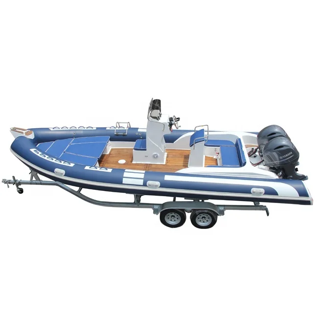 25ft China RIB 760 Fiberglass Hull Rigid Orca Hypalon Inflatable Boats for Sale