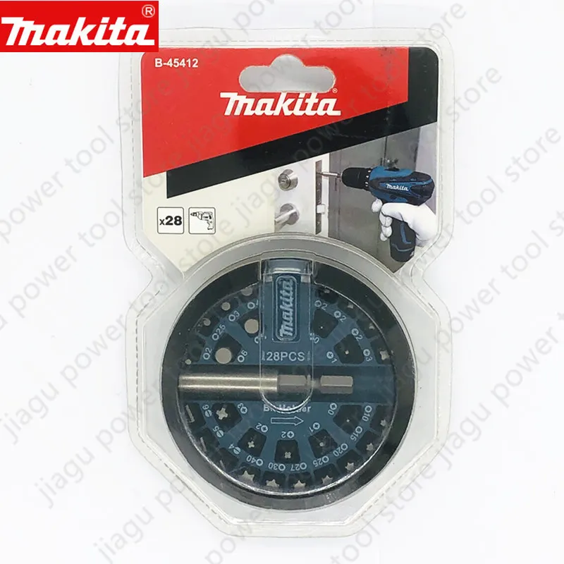 Makita B-45412 Bit 28PCS set SI4 SI5 SI6 H2 H2.5 H3 H4 H5 H6 PZ0 PZ1 PZ2 PZ3 PH0 PH1 PH1 PH2 PH3 T10 T15 T20 T25 T27 T30 T40