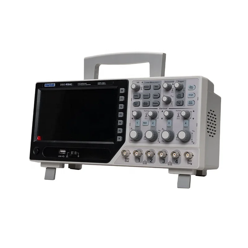 DSO4204B USB Oscilloscopes Digital 4 Channels 200Mhz 1GS/s Display Electric Osciloscopio