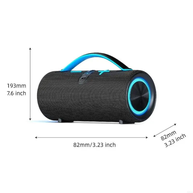 Alto-falante compatível com com efeitos luz coloridos 30w som estéreo Q84A