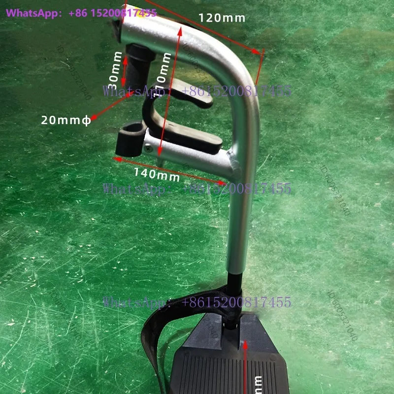 electric wheelchair accessories, a pair, aluminum tube,   pure black (  pedal all black), black and white ( white pedal black)