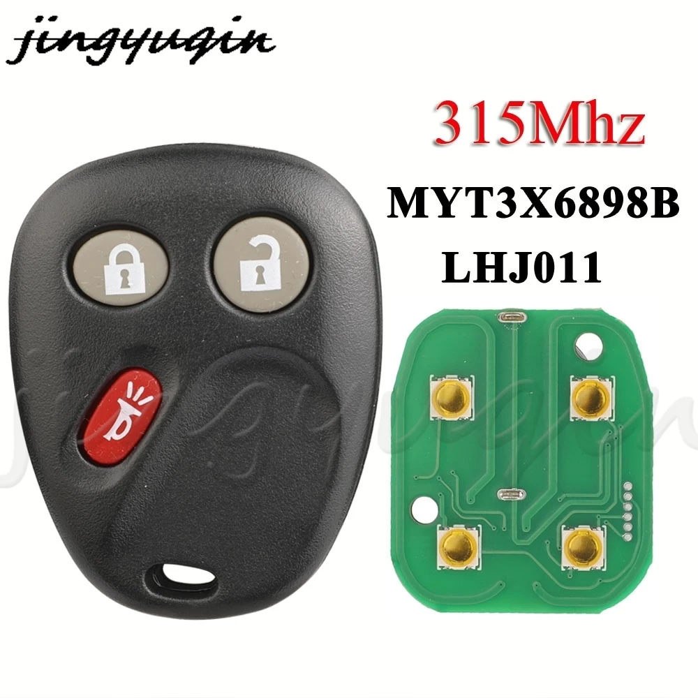 jingyuqin Remote Control Car Key Fob LHJ011 MYT3X6898B 315Mhz For GM Hummer H2 Chevrolet Avalanche Cadillac Escalade Buick