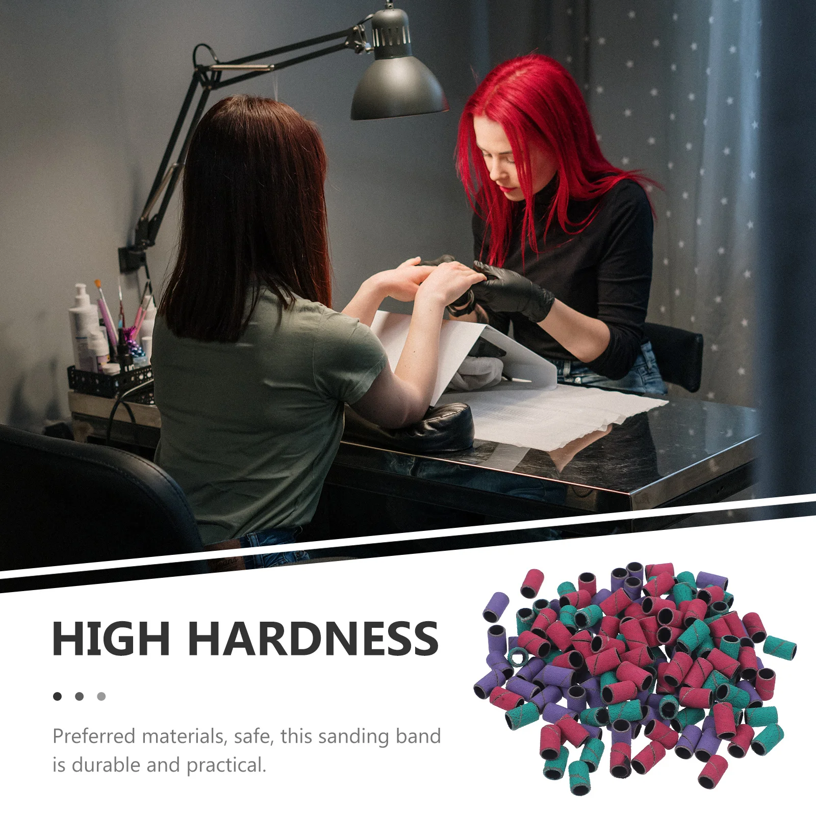 3 boîtes de bandes abrasives pour perceuse à ongles, grain fin, Durable, haute dureté pour le polissage, lissage, accessoires de manucure pour ongles